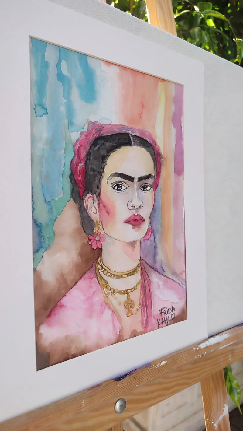 Frida Kahlo — suluboya portre