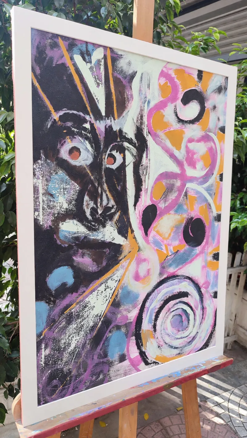 Gölge — yağlı boya ve akrilik çalışması
